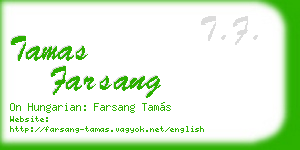 tamas farsang business card